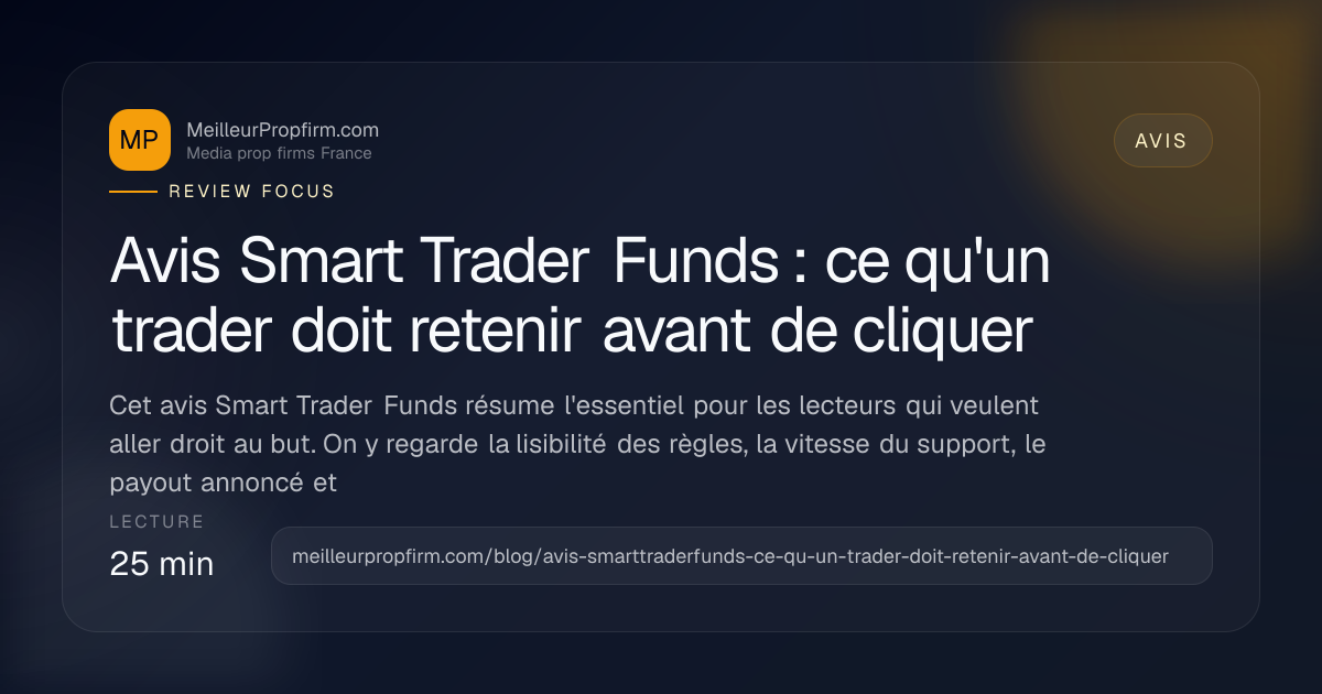 Illustration de couverture pour Avis Smart Trader Funds : ce qu'un trader doit retenir avant de cliquer