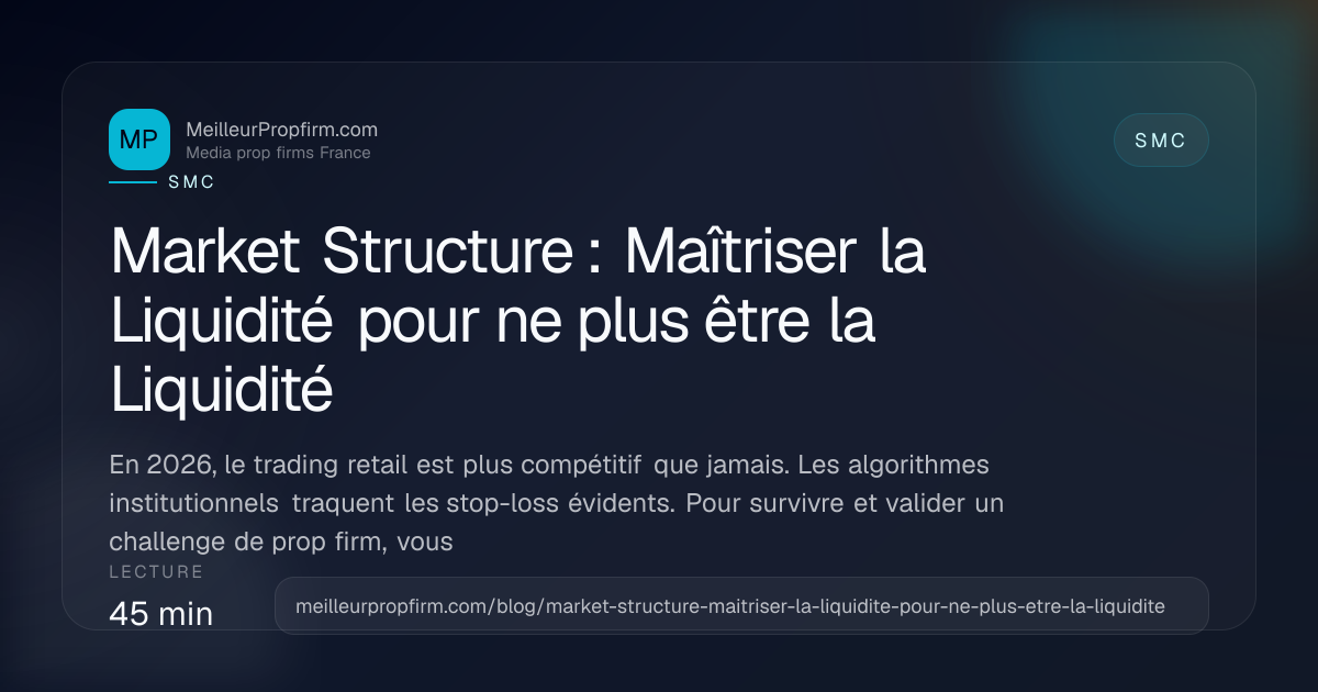 Illustration de couverture pour Market Structure : Maîtriser la Liquidité pour ne plus être la Liquidité