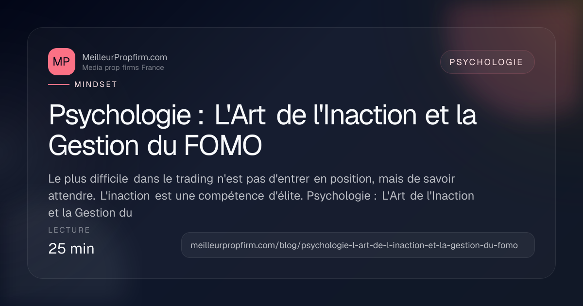 Illustration de couverture pour Psychologie : L'Art de l'Inaction et la Gestion du FOMO
